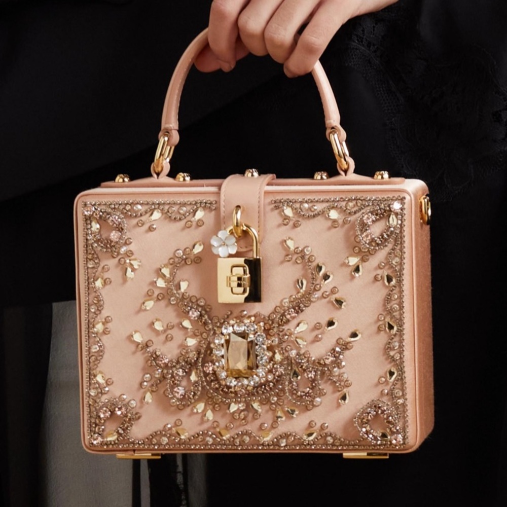 Dolce & Gabbana crystal embellished handbag
